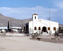 En forladt kirke i Red Mountain