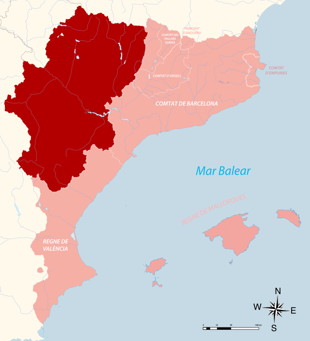 Het koninkrijk Aragon binnen de kroon van Aragon (16e eeuw).