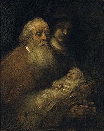 Rembrandt, Simeon's song of praise