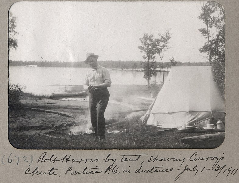 File:Robert P. Harris standing by tent, Pontiac (PR2004-005.8.4-672).jpg