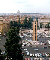 Piazza del Popolo, luglio 1976.