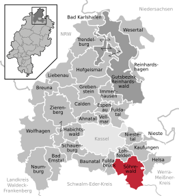 Kaart van Söhrewald