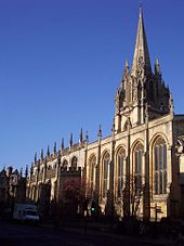 The University Church of St Mary the Virgin, Oxford, where Edmund Ffoulkes was vicar SMV High St.jpg