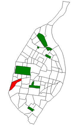 Ellendale'nin St. Louis içindeki konumu (kırmızı)