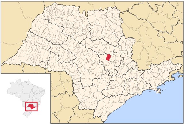 Localização de Itirapina em São Paulo