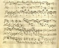 handgeschreven partituur