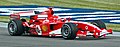 Zevenvoudig wereldkampioen Michael Schumacher tijdens vrije training GP Verenigde Staten in 2005. Hij had de meeste Grand Prix overwinningen (91) totdat Lewis Hamilton het overtrof in 2020.