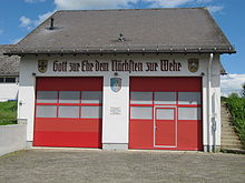 Feuerwehrhaus in der Mittelstraße