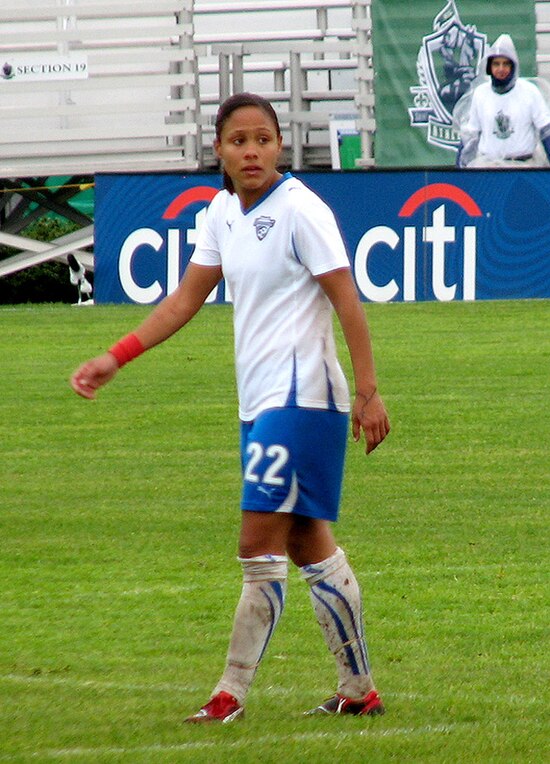 Scott playing for the Boston Breakers in the WPS in 2010