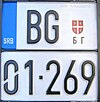 Motorcycle plate Serbia motorcycle license plate Beo Grad.JPG