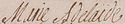 La signature de Marie Adélaïde