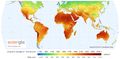 World Map of Global Horizontal Irradiation, SolarGIS 2013