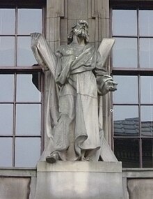 Sculpture of Saint Andrew, Freemasons Hall, Edinburgh St. Andrew. Freemasons Hall, George Street Edinburgh.JPG