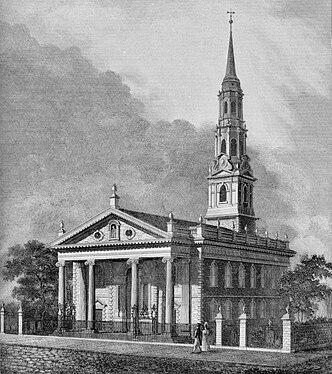 St. Paul's Chapel, Broadway between Fulton Street and Vesey Street