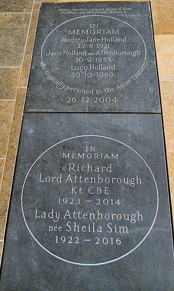 File:St Mary Magdalene's, Richmond, Richard Attenborough memorial.jpg