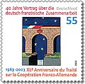 Stamp Germany 2003 MiNr2311 Vertrag über die deutsch-französische Zusammenarbeit.jpg