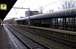 Tracks at Rotterdam Alexander station (2011)