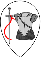 Armoiries de l'art de Corrazieri et Spadai.svg