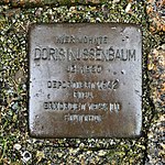 Stumbling stone for Doris Nussenbaum, Siebergasse 2, Bautzen.JPG