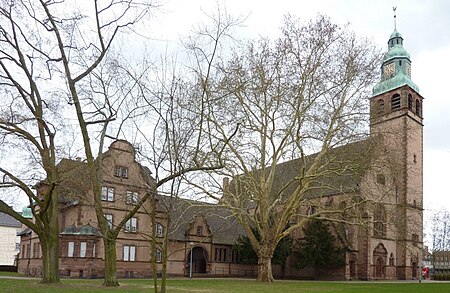 Straßburg, Erlöserkirche und Pfarrhaus