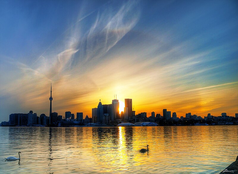 File:Sunset Toronto.jpg