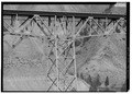 Detailansicht von Fachwerk und Brückenpfeiler