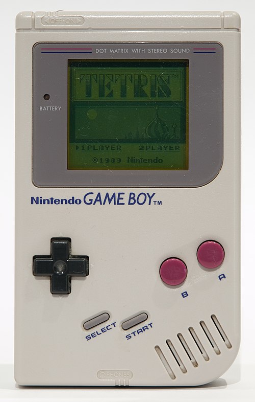 Tetris on a Nintendo Game Boy