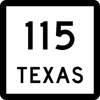 <span class="mw-page-title-main">Texas State Highway 115</span>