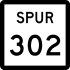 State Highway Spur 302 marker