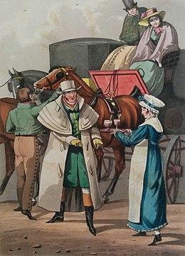 Kutscher mit fünffachem Kragen (England, 1822)