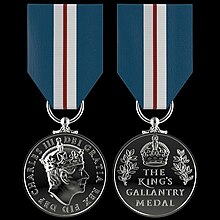 Obverse and reverse images of the KGM. The King's Gallantry Medal.jpg