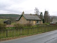 Stobo passenger station buildings. The railway station at Stobo.JPG