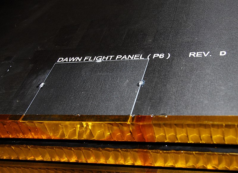 File:The repaired damage at one sun array pannel.jpg