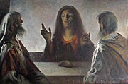 Gesù e i pellegrini d'Emmaus (collezione privata)