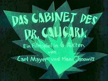 Titel Das Cabinet des Dr. Caligari