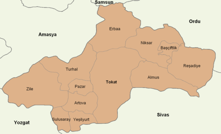 Tokat location districts.png