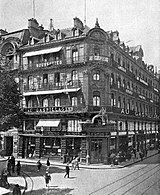 Toulouse 1926, rue Lafayette (G.) et 47 rue Alsace Lorraine (D.) - magasin Au Gaspillage, désormais