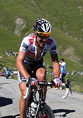 Fabian Cancellara, bronze medalist, later upgraded to silver Tour de France 2008, cancellara (22213961155).jpg