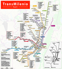 119: Das TransMilenio-Metrobusnetz in Bogotá