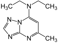 Structural formula of Trapidil