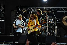 Triumph's reunion performance in June 2008 at the Sweden Rock Festival.