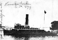 The tug Knickerbocker, prior to her United States Navy service as tug, minesweeper, and dispatch boat