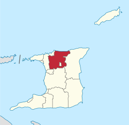 Regione di Tunapuna-Piarco – Localizzazione
