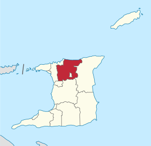 Tunapuna Piarco no mapa