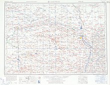 Map including Liaoyuan (labeled as 遼源 LIAO-YÜAN (CHENGKIATUN)) (AMS, 1956)