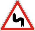 Double curve, first to left