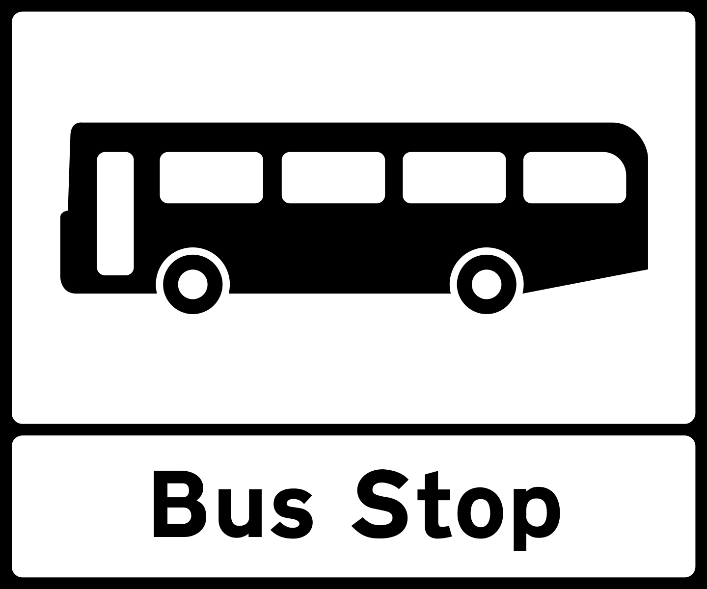Знак остановка автобуса