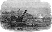 Illustration of USS Southfield sinking. USSSouthfield wrecked.jpg