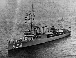 USS James K. Paulding (DD-238) ĉe ankro en la fruaj 1920-aj jaroj