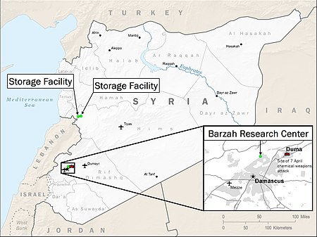 Ném bom Damascus và Homs 2018